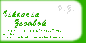 viktoria zsombok business card